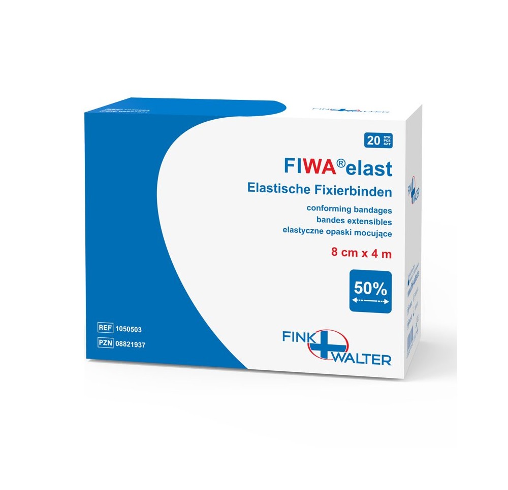 FIWA elast pansem fixation 8cmx4m rouleau 20 pce FIWA elast pansem fixation 8cmx4m rouleau 20 pce