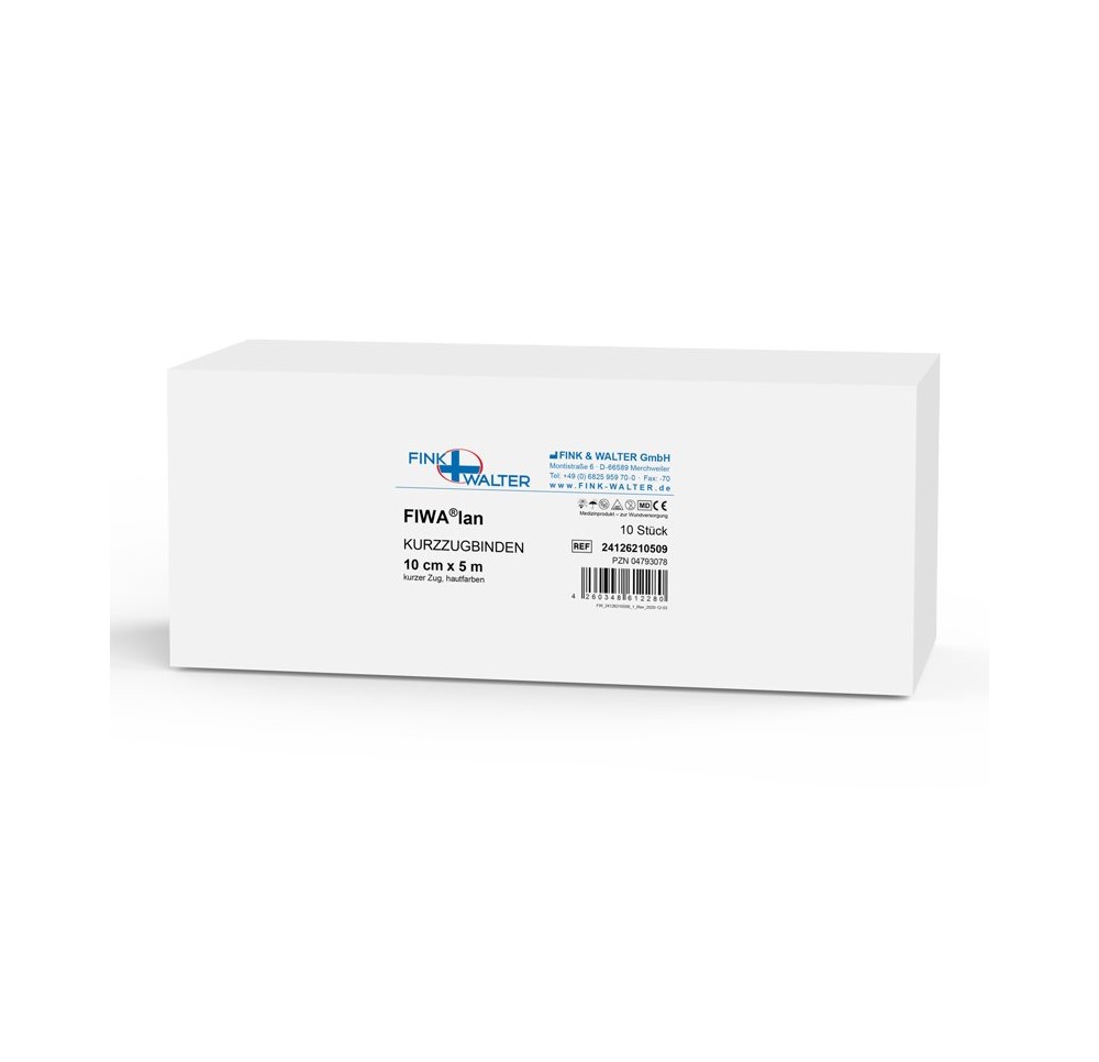 FIWA lan bandage compressif 10cmx5m rouleau 10 pce FIWA lan bandage compressif 10cmx5m rouleau 10 pce
