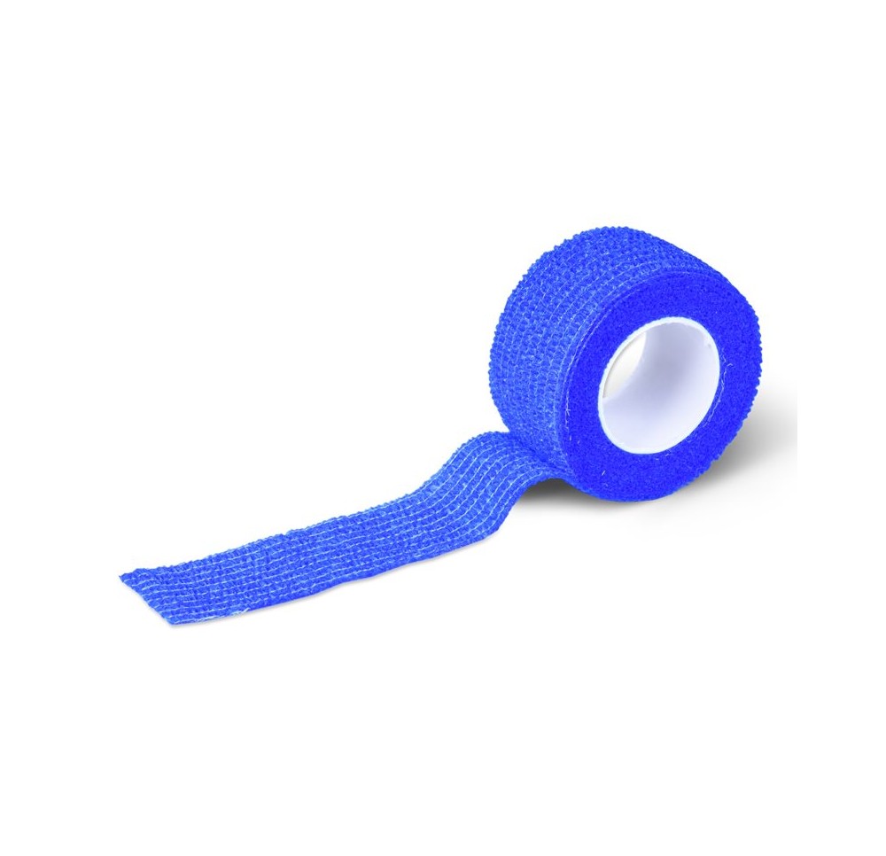 FIWA flex bandage sparadrap adhés 2.5cmx4.5m bleu