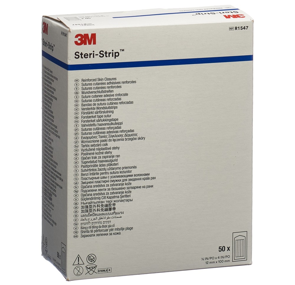 3M STERI STRIP 12x100mm bla renfor (nv) 50 x 6 pce