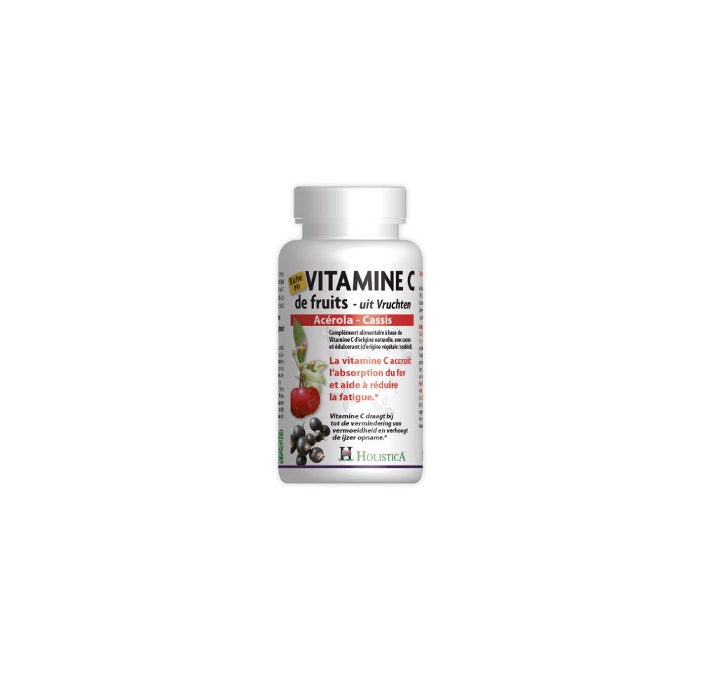 HOLISTICA vitamine c acerola cassis cpr 60 pce HOLISTICA vitamine c acerola cassis cpr 60 pce