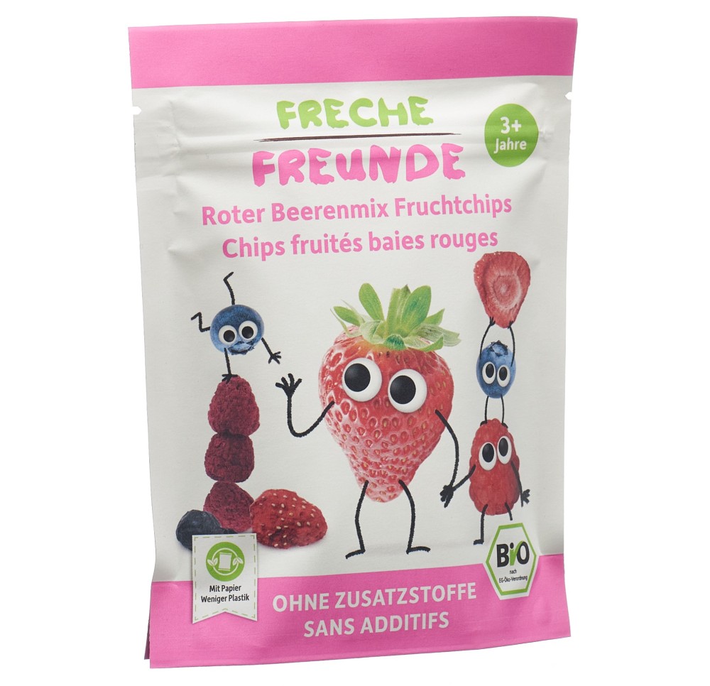 FRECHE FREUNDE chips fruits méla baies rouges 10 g