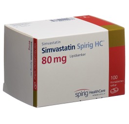 SIMVASTATINE Spirig HC cpr pell 80 mg 100 pce