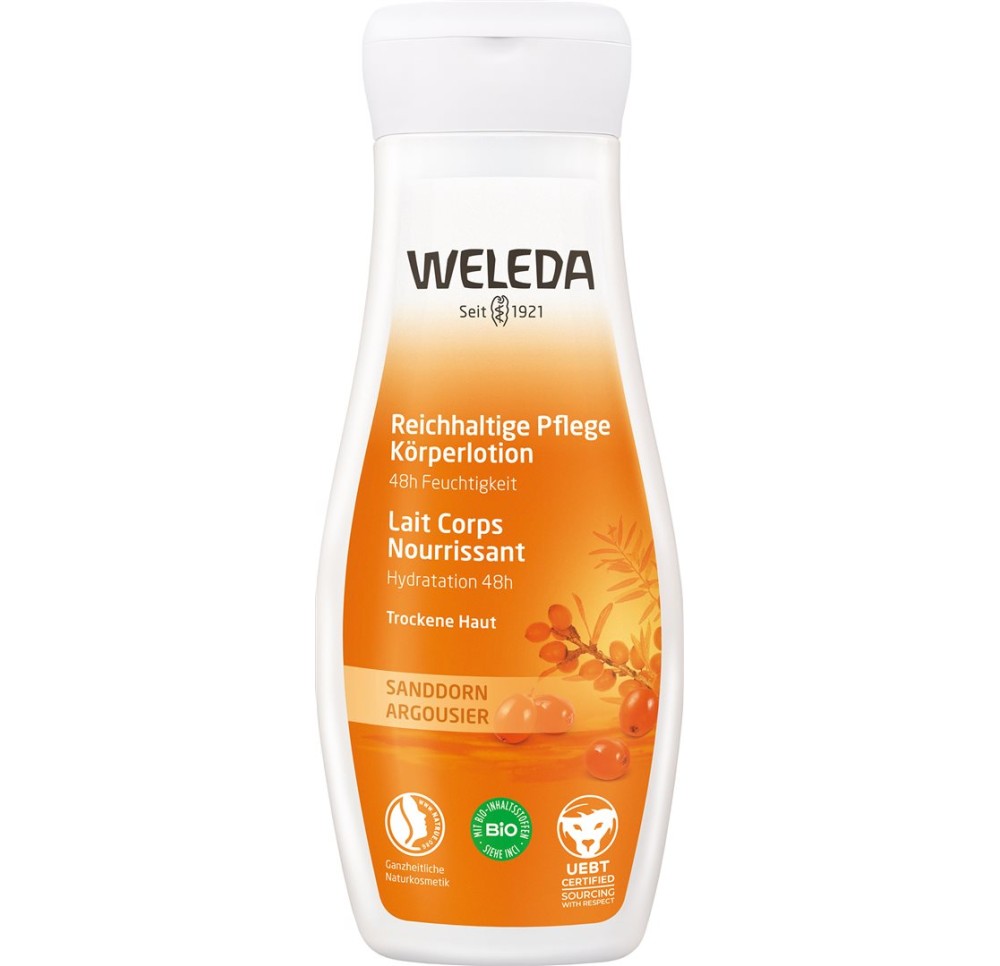 WELEDA lait corps nourrissant argousier fl 200 ml WELEDA lait corps nourrissant argousier fl 200 ml
