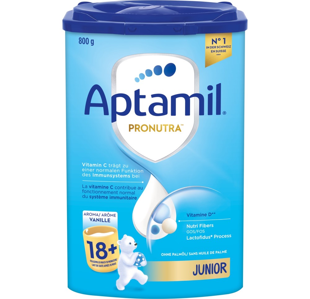 APTAMIL PRONUTRA JUNIOR 18+ vanille bte 800 g APTAMIL PRONUTRA JUNIOR 18+ vanille bte 800 g
