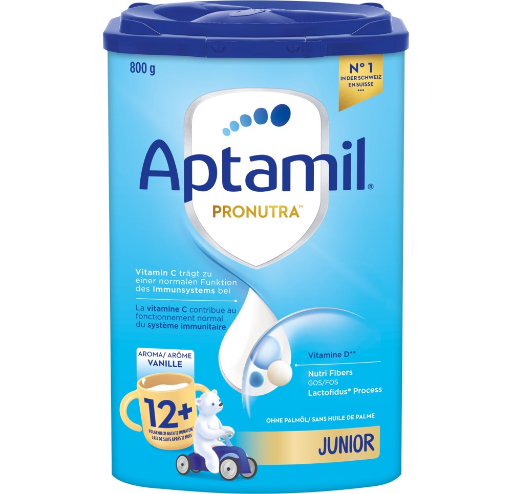 APTAMIL PRONUTRA JUNIOR 12+ vanille bte 800 g APTAMIL PRONUTRA JUNIOR 12+ vanille bte 800 g