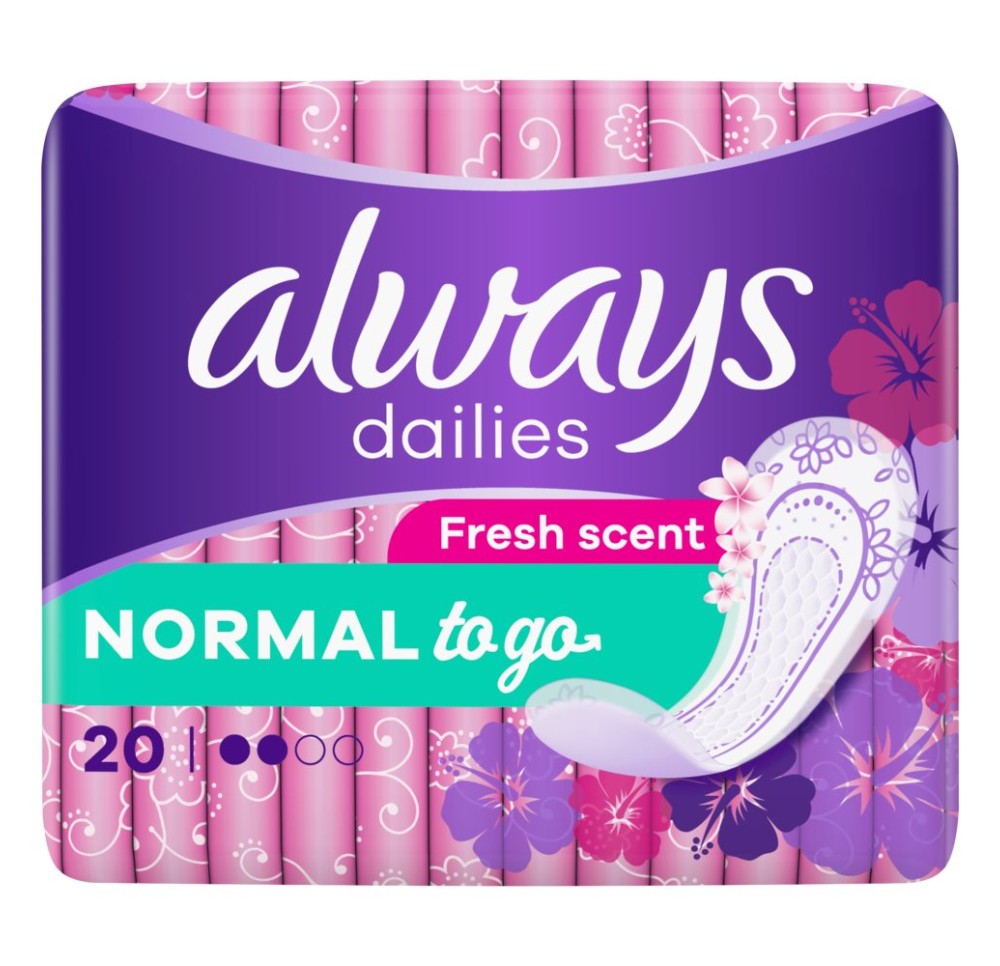ALWAYS protège-slip Sing to go neut ode (n) 20 pce