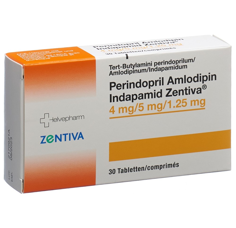 PERINDO AMLO INDAP Zentiva cpr 4/5/1.25mg 30 pce PERINDO AMLO INDAP Zentiva cpr 4/5/1.25mg 30 pce
