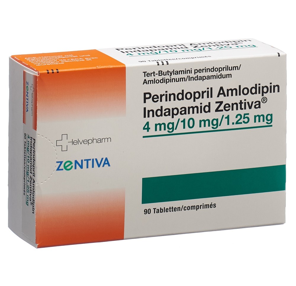 PERINDO AMLO INDAP Zentiva cpr 4/10/1.25mg 90 pce PERINDO AMLO INDAP Zentiva cpr 4/10/1.25mg 90 pce