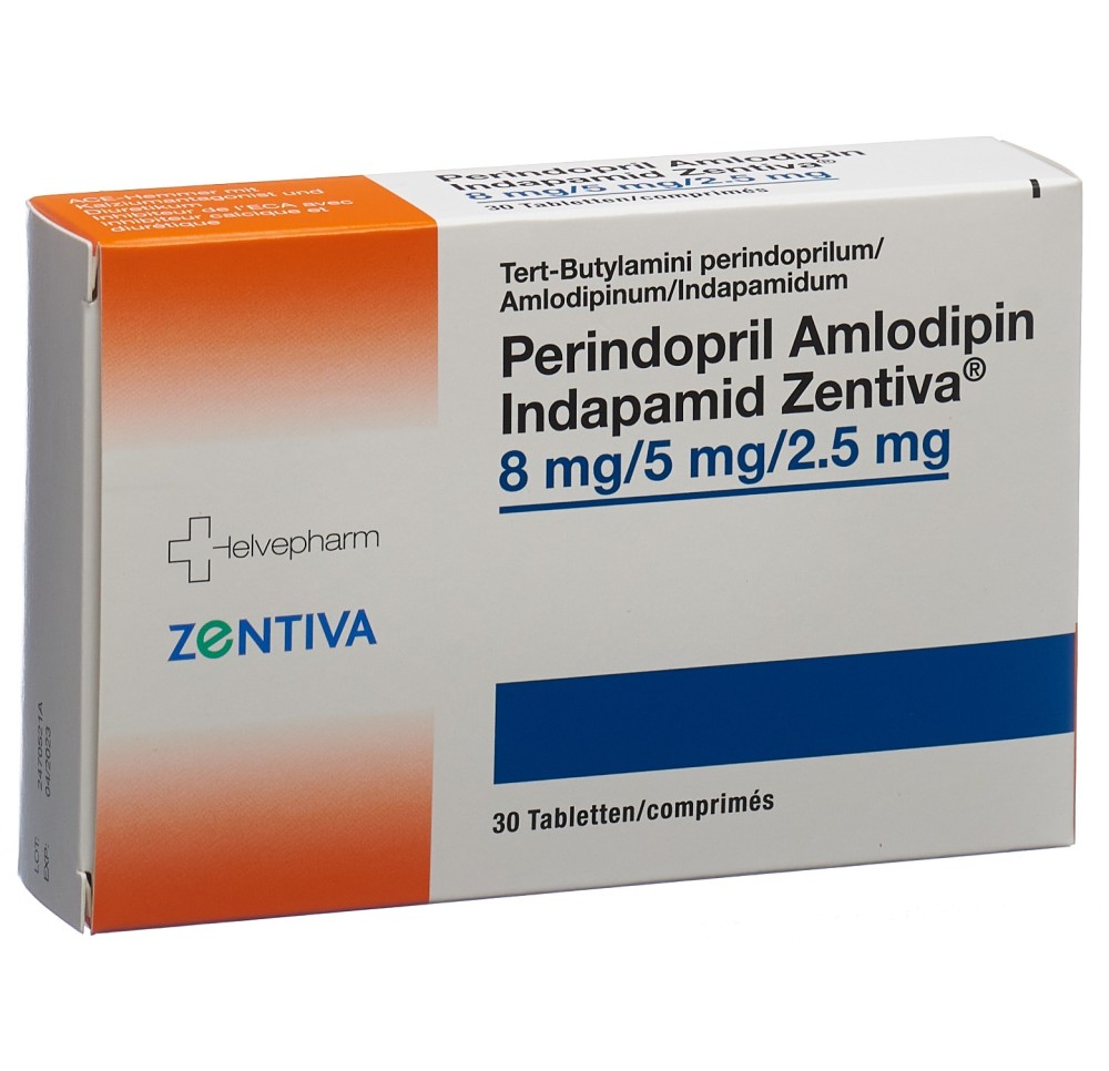 PERINDO AMLO INDAP Zentiva cpr 8/5/2.5mg 30 pce PERINDO AMLO INDAP Zentiva cpr 8/5/2.5mg 30 pce