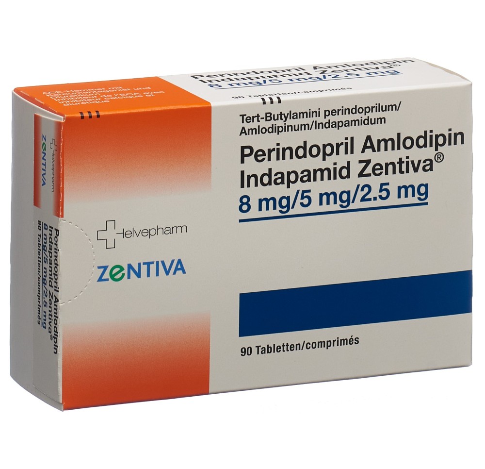 PERINDO AMLO INDAP Zentiva cpr 8/5/2.5mg 90 pce PERINDO AMLO INDAP Zentiva cpr 8/5/2.5mg 90 pce