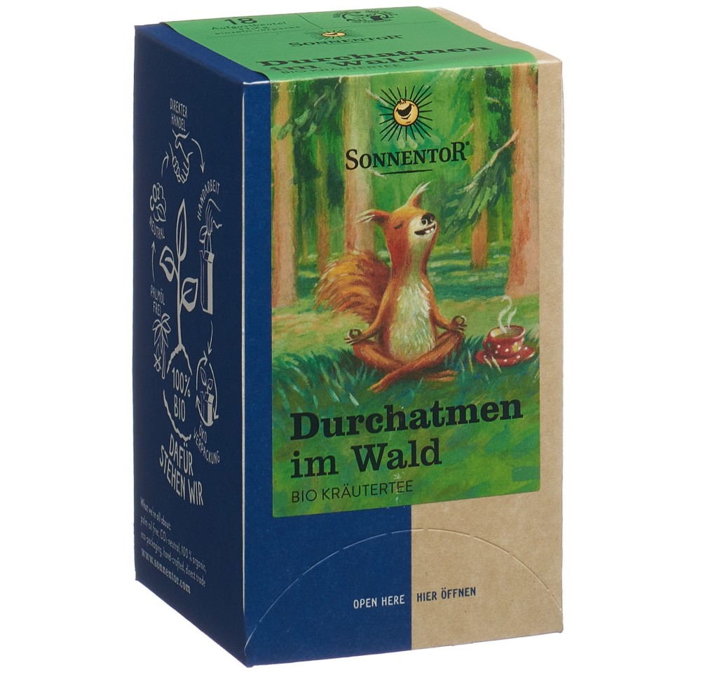 SONNENTOR Durchatmen im Wald Tee BIO sach 18 pce SONNENTOR Durchatmen im Wald Tee BIO sach 18 pce