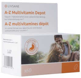 LIVSANE A-Z multivitamines dépôt cpr 60 pce