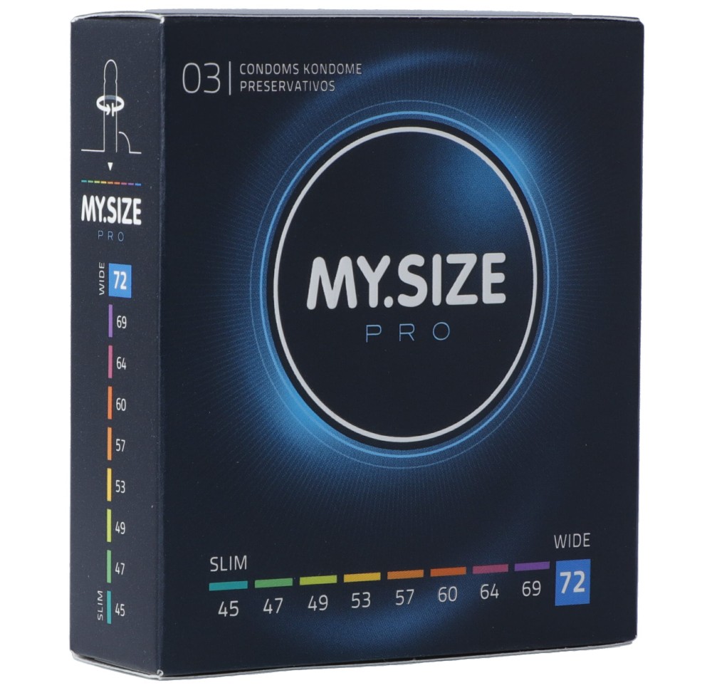 MY SIZE PRO préservatif 72mm 3 pce MY SIZE PRO préservatif 72mm 3 pce