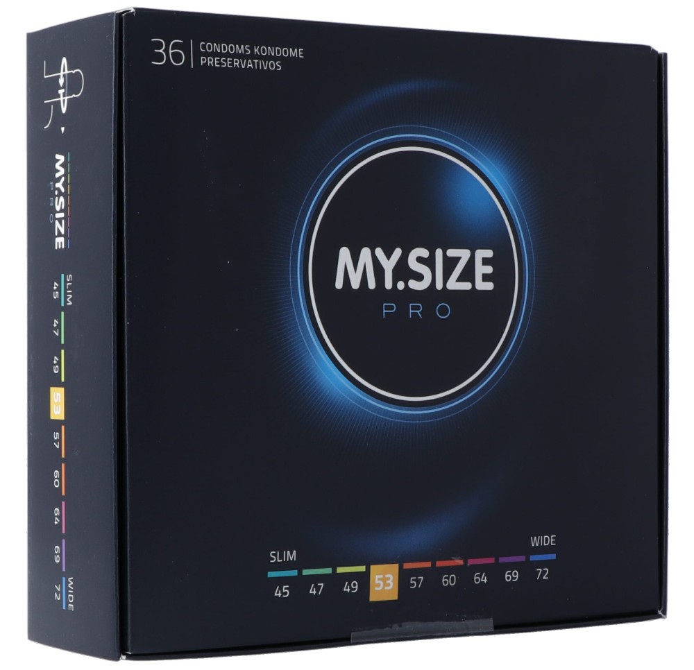 MY SIZE PRO préservatif 53mm 36 pce