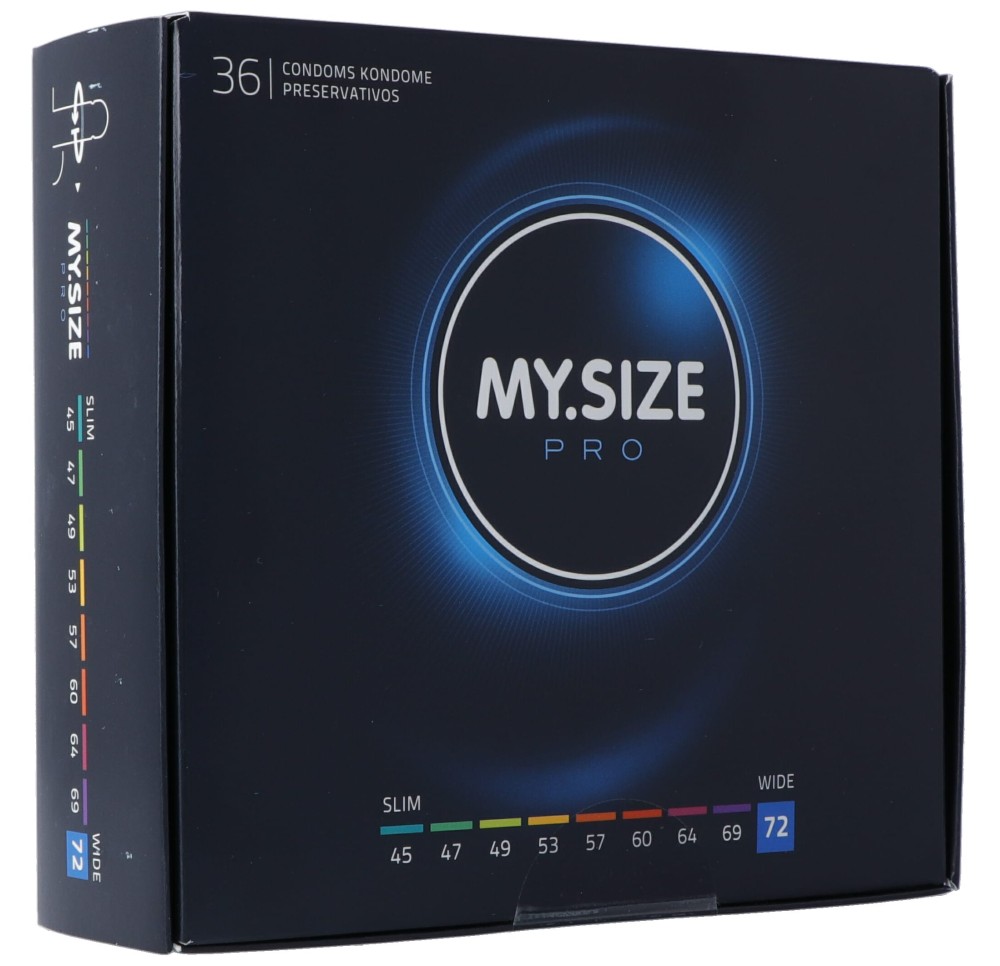 MY SIZE PRO préservatif 72mm 36 pce