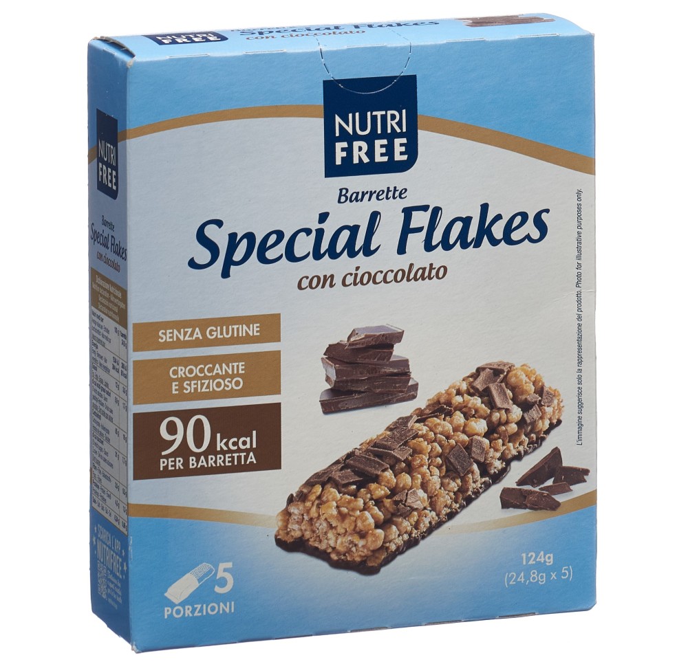 NUTRIFREE barres flakes choco s gluten 5 x 24.8 g NUTRIFREE barres flakes choco s gluten 5 x 24.8 g
