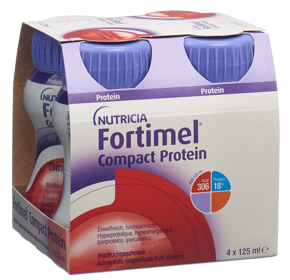 FORTIMEL Compact protéine fruits bois 4 x 125 ml FORTIMEL Compact protéine fruits bois 4 x 125 ml