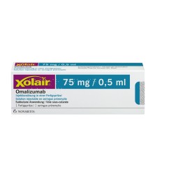 XOLAIR sol inj 75 mg/0.5ml seringue pré 0.5 ml