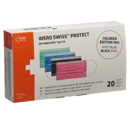 WERO SWISS protect masque type IIR col mix 20 pce