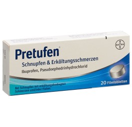 PRETUFEN rhume&douleurs liés refroidiss 20 pce