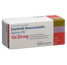 EZETIMIBE ROSUV Spirig HC cpr pell 10/20mg 100 pce