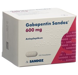 GABAPENTINE Sandoz cpr pell 600 mg 100 pce