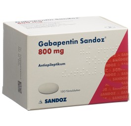 GABAPENTINE Sandoz cpr pell 800 mg 100 pce