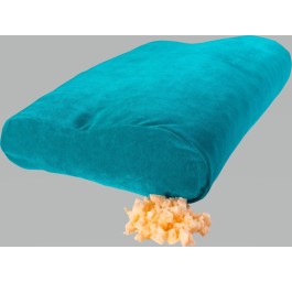ELSA oreiller anato soft 50x11cm hous velours turq
