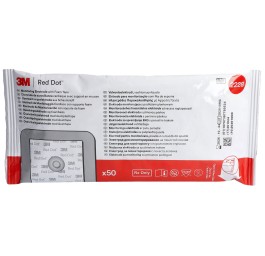 3M RED DOT électro mousse monitor 3.7x3.3cm 50 pce
