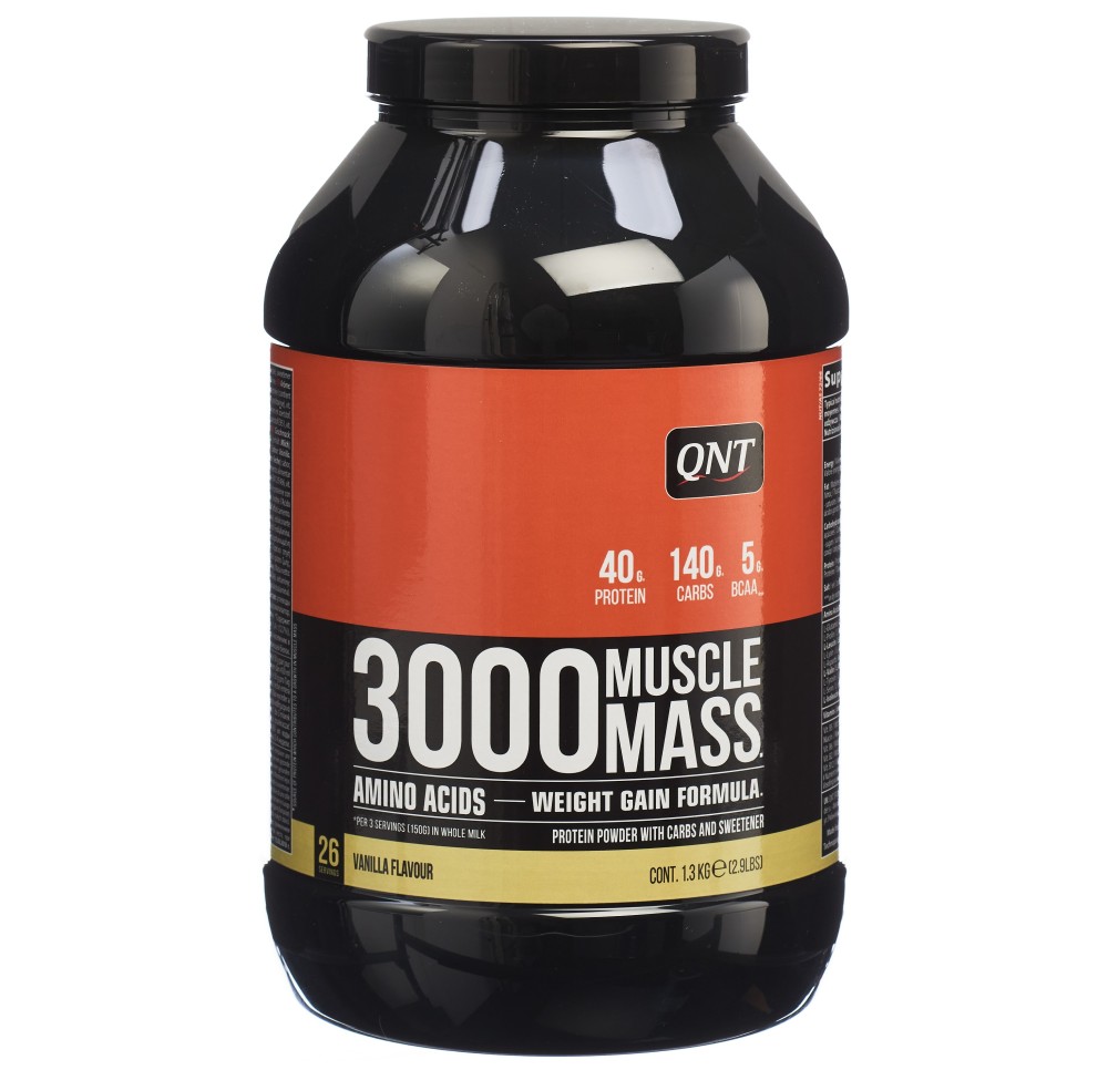 QNT Muscle Mass 3000 vanilla bte 1.3 kg QNT Muscle Mass 3000 vanilla bte 1.3 kg