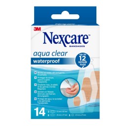 3M NEXCARE Aqua Clear waterproof 3 tail ass 14 pce