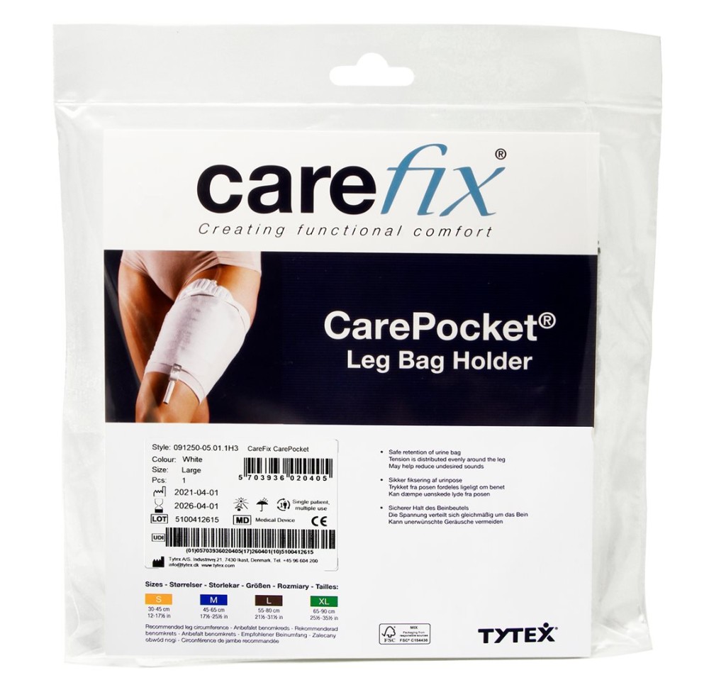 CAREFIX fixation poche à jambe M 45-65cm sach