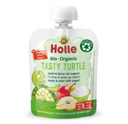 HOLLE Tasty Turtle pomme&poire avec yaourt 85 g