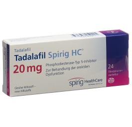 TADALAFIL Spirig HC cpr pell 20 mg 24 pce