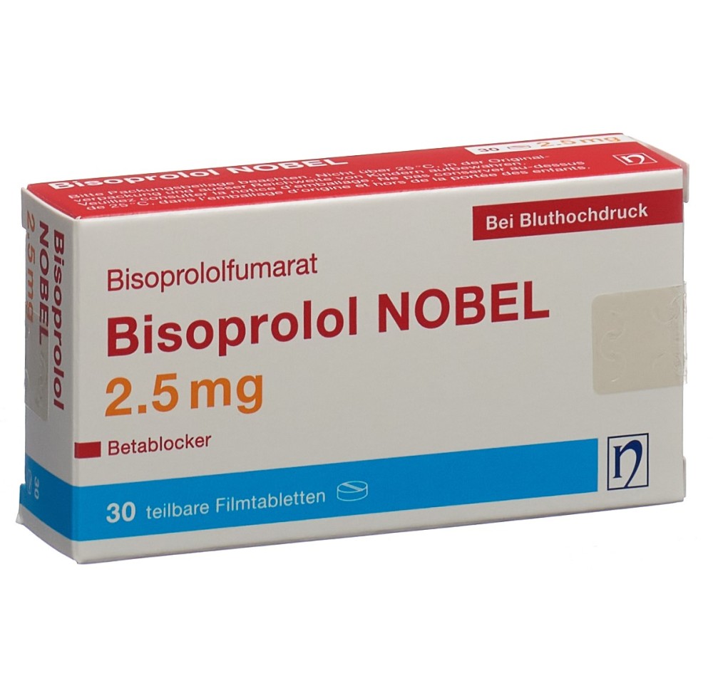 BISOPROLOL NOBEL cpr pell 2.5 mg 30 pce