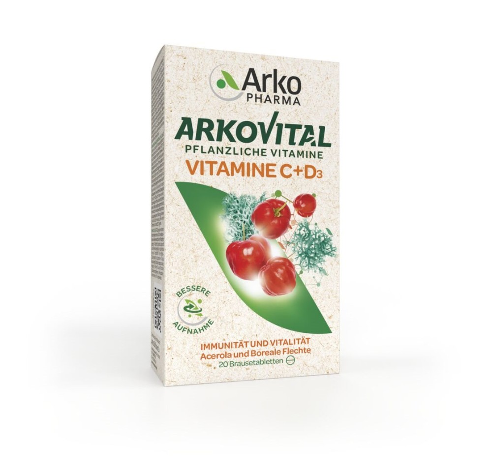 ARKOVITAL vitamine C + D3 cpr eff 20 pce