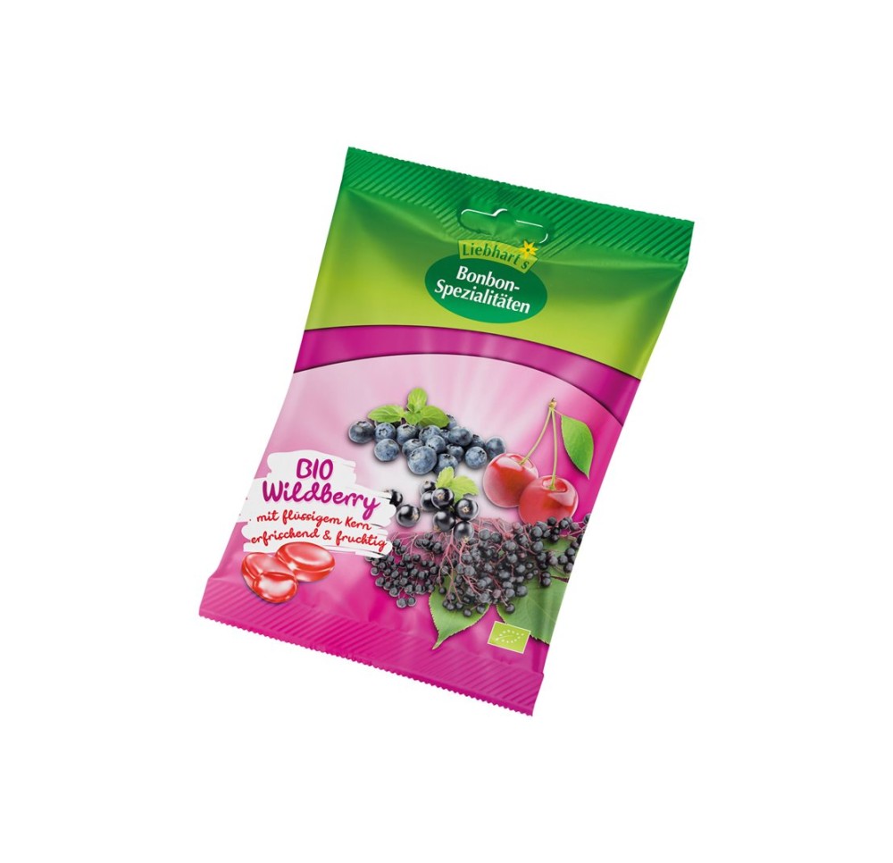 LIEBHARTS bonbons wildberry bio sach 100 g LIEBHARTS bonbons wildberry bio sach 100 g