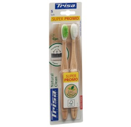 TRISA Natural Clean bros dents bois soft DUO 2 pce