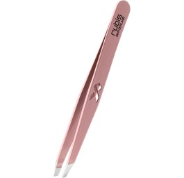 RUBIS pincette biseautée boucle du cancer rose