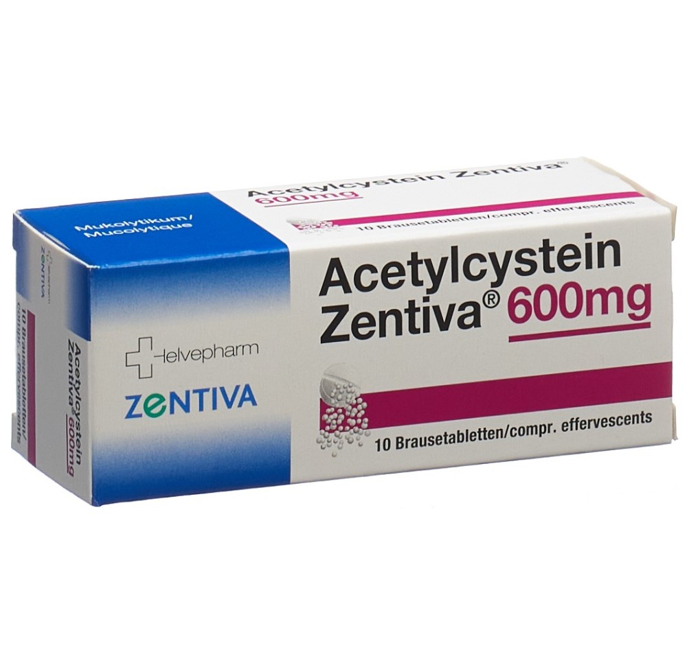 ACETYLCYSTEINE Zentiva cpr eff 600 mg 10 pce