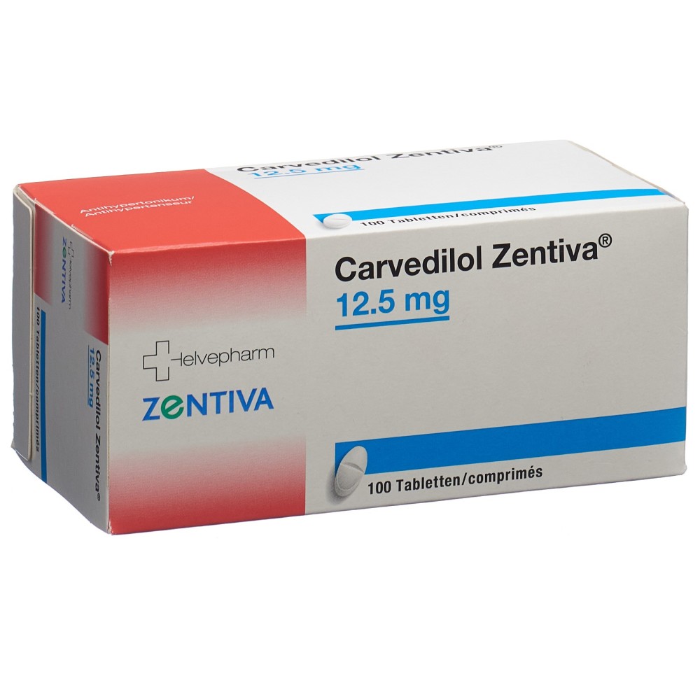 CARVEDILOL Zentiva cpr 12.5 mg 100 pce CARVEDILOL Zentiva cpr 12.5 mg 100 pce