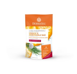 DERMASEL sel de bain orange&cèdre all/fr 400 g