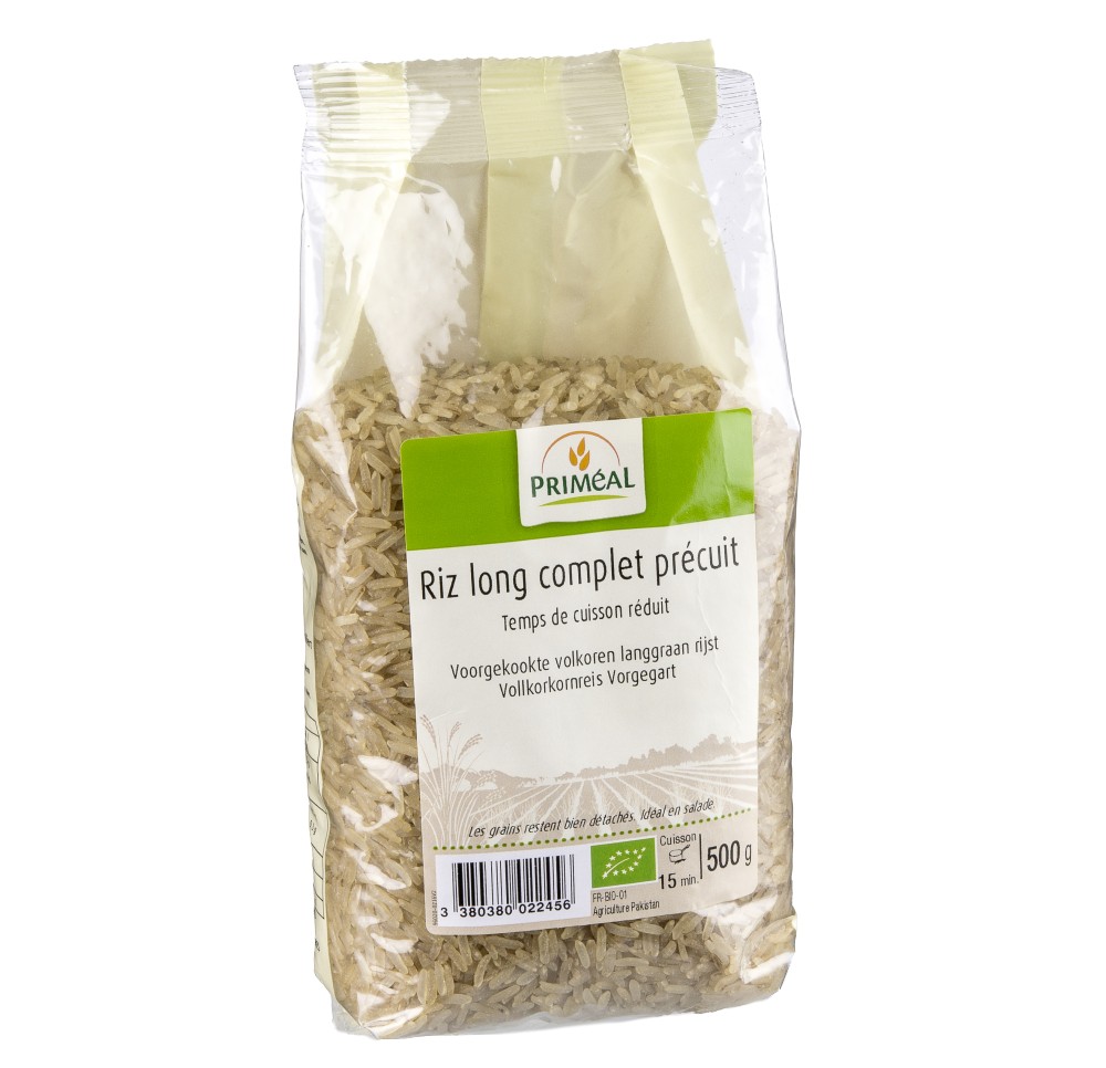 PRIMEAL Riz long complet précuit 500 g PRIMEAL Riz long complet précuit 500 g