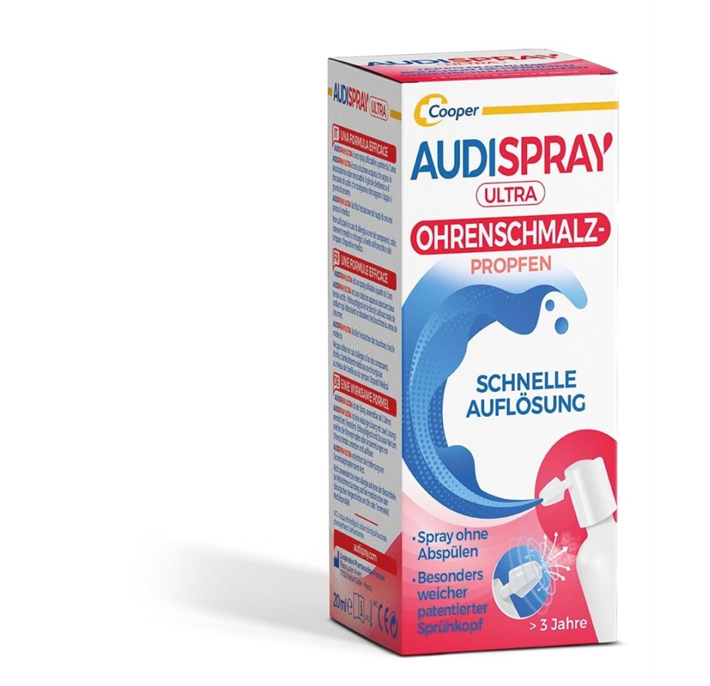 AUDISPRAY Ultra Bouchons de cérumen 20 ml AUDISPRAY Ultra Bouchons de cérumen 20 ml