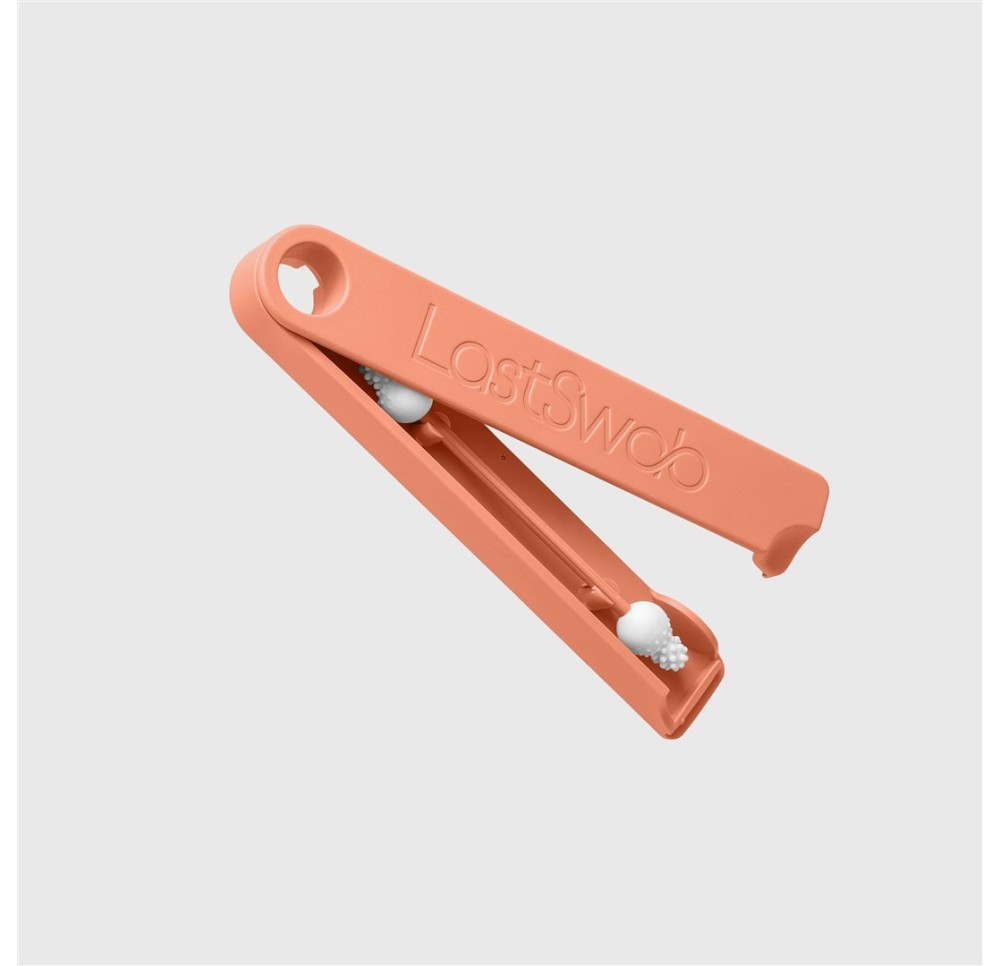 LASTSWAB Disp Baby coton-tige réutil 6pce orange