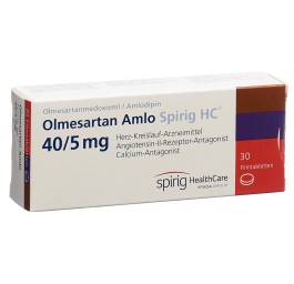 OLMESARTAN AMLO Spirig HC cpr pell 40/5mg 30 pce