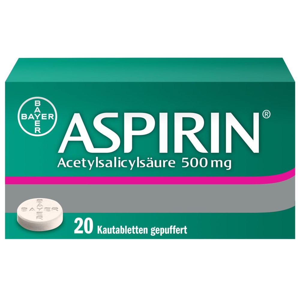 ASPIRINE cpr croquer 500 mg 20 pce