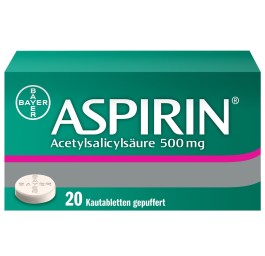 ASPIRINE cpr croquer 500 mg 20 pce