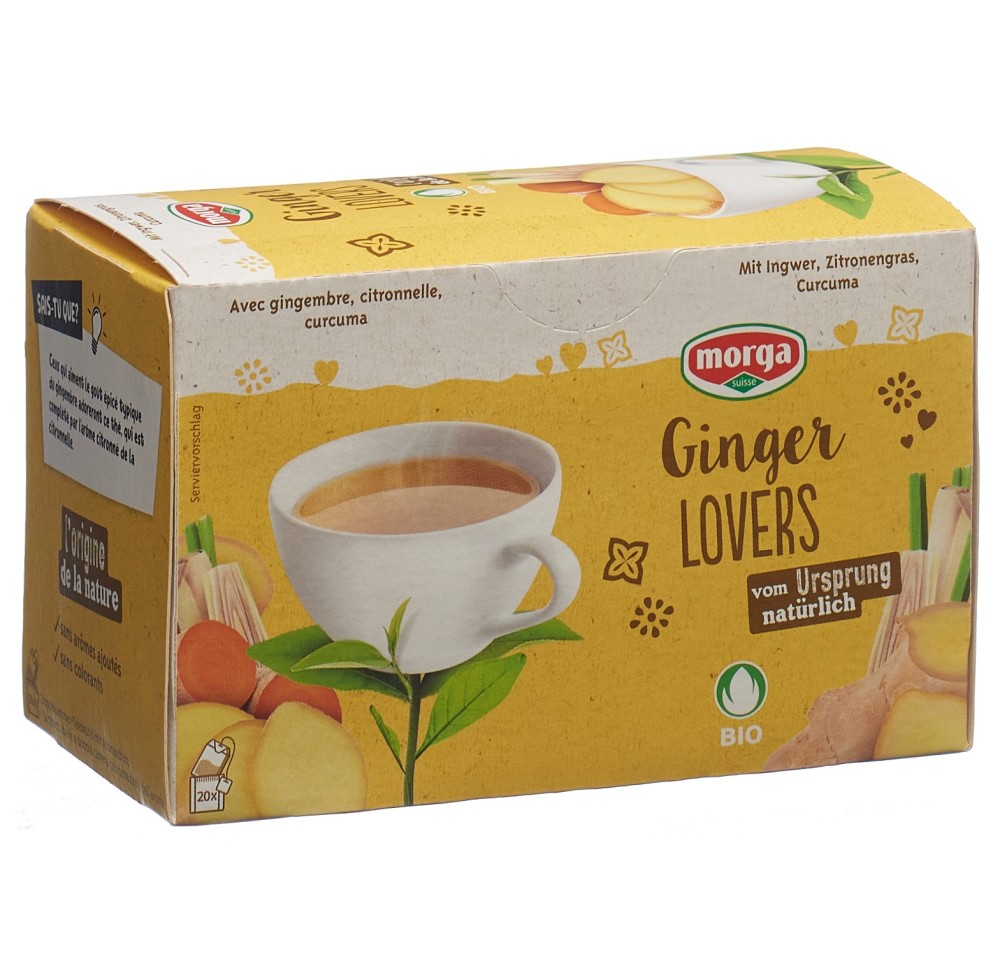 MORGA thé Ginger Lovers a/p bio bourgeon 20 pce MORGA thé Ginger Lovers a/p bio bourgeon 20 pce